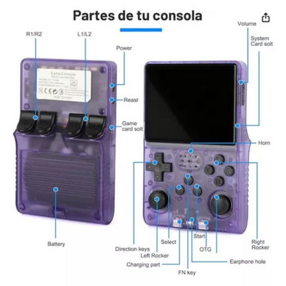 Consola Portátil Retro con 15.000 Juegos